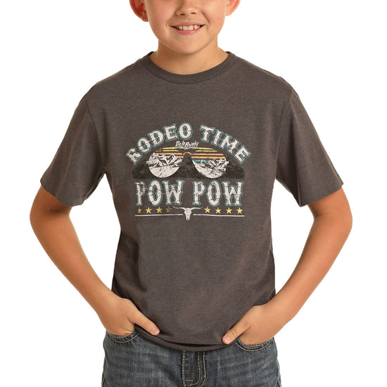 Rock & Roll Cowboy Children's Dale Brisby Charcoal T-Shirt P3T7409