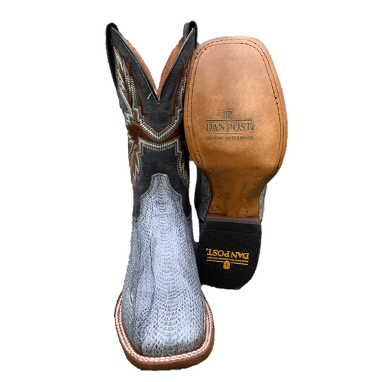 Dan Post® Men's Exotic Slyther Denim Watersnake Square Toe Boots DP4100
