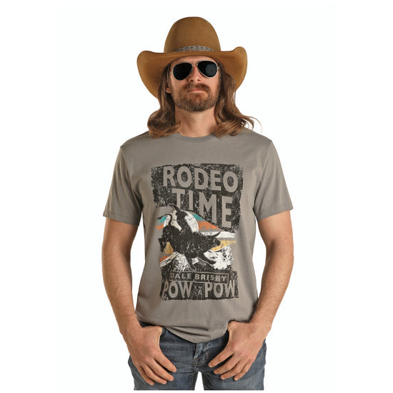 Rock & Roll® Dale Brisby Graphic Grey Short Sleeve T-Shirt P9-2618