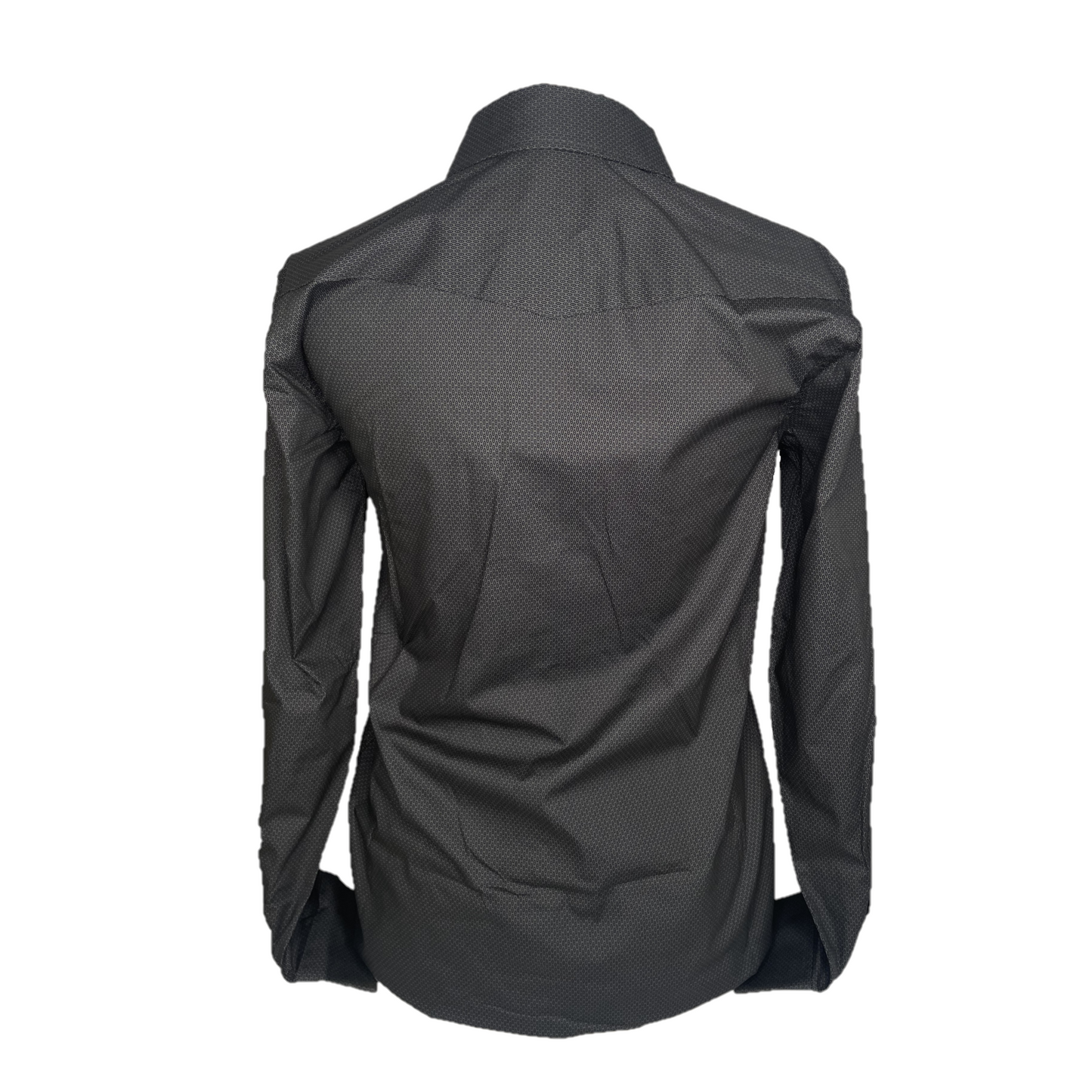 Panhandle® Men's Ditsy Geometric Print Steel Grey Snap Shirt PMN2S02311