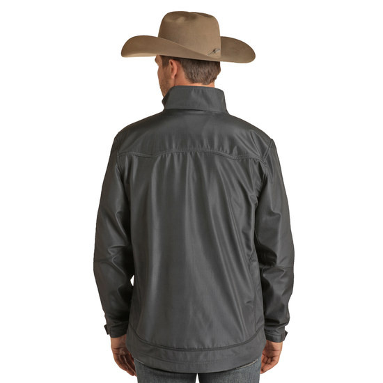Powder River® Men's Rip Stop Rodeo Grey Jacket PRMO92RZY2-41