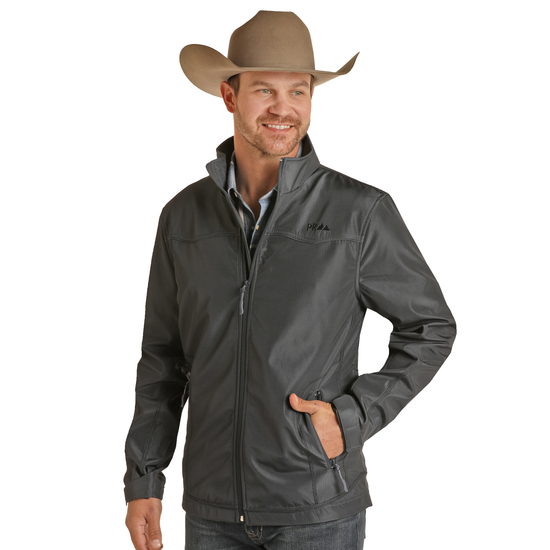 Powder River® Men's Rip Stop Rodeo Grey Jacket PRMO92RZY2-41