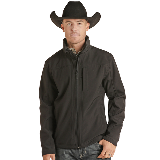 Powder River Outfitters® Men's Softshell Black Jacket PRMO92RZY8-01