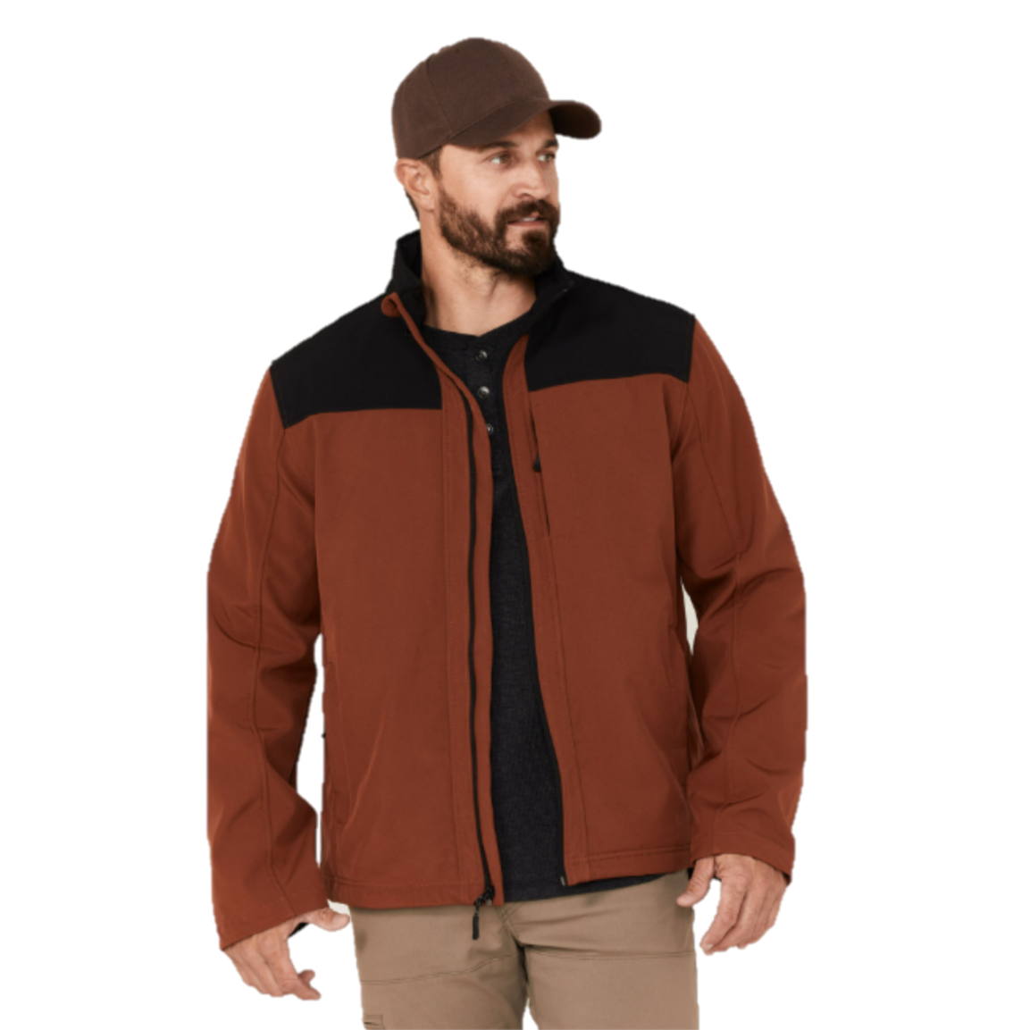 Powder River Outfitters® Men's Softshell Rust Jacket PRMO92RZY8-90