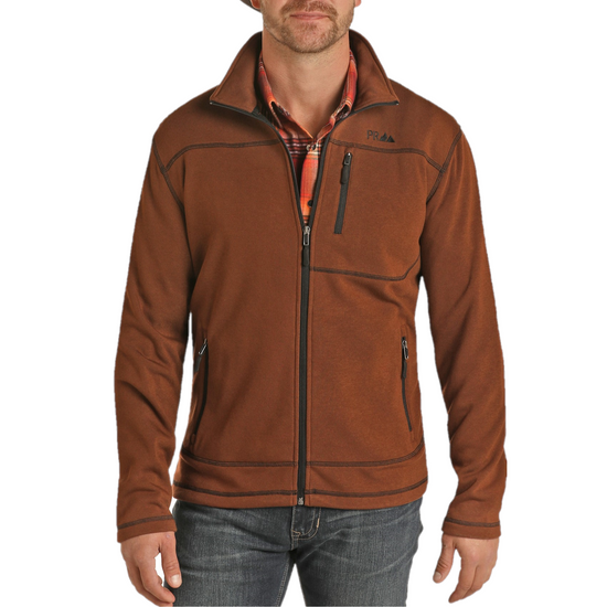 Powder River Outfitters® Men's Heather Knit Rust Jacket
