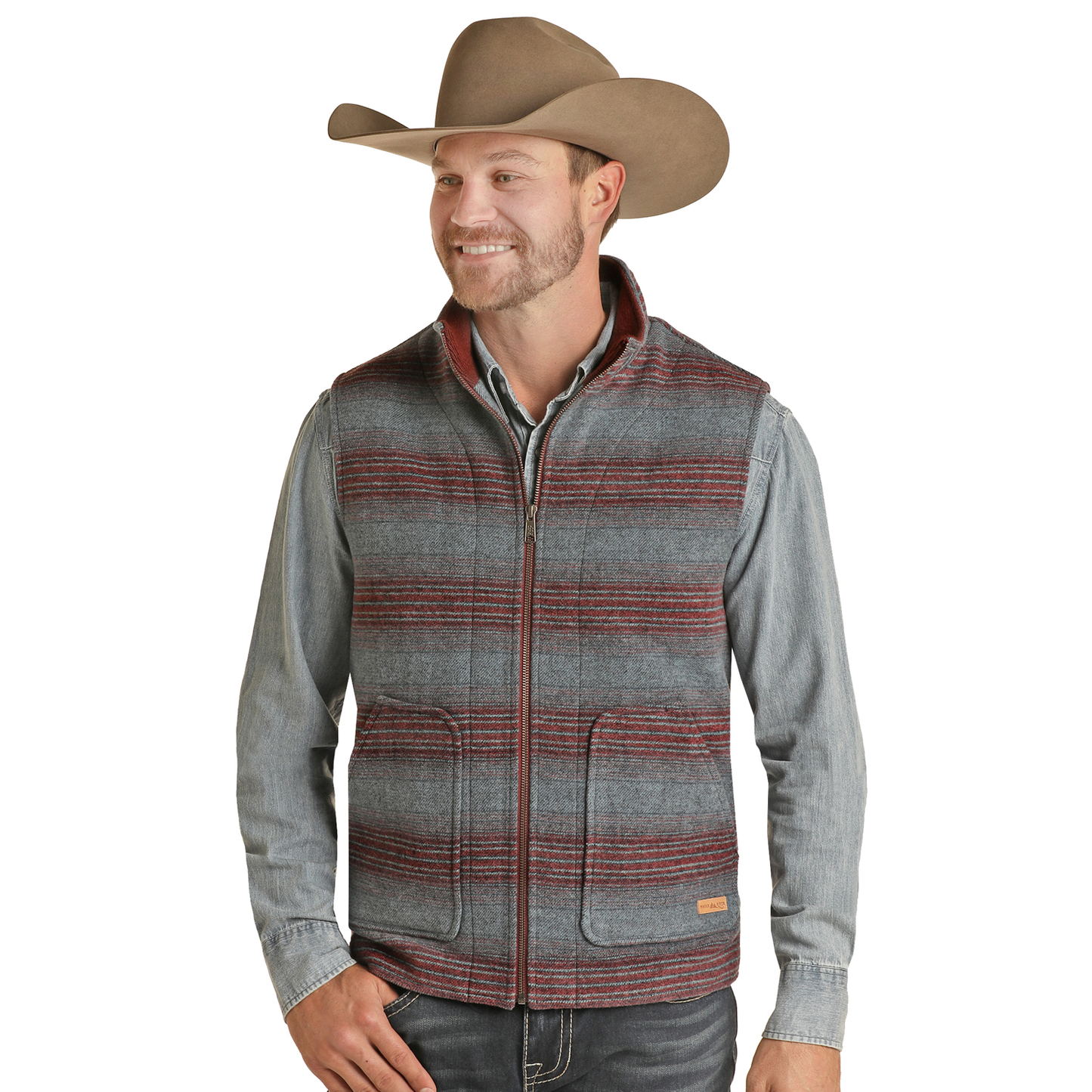 Powder River Outfitters® Men's Heather Serape Wool Vest PRMO98RZZH-45