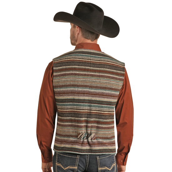 Powder River® Men's Serape Nevada Rust Vest PRMO98RZZI-90