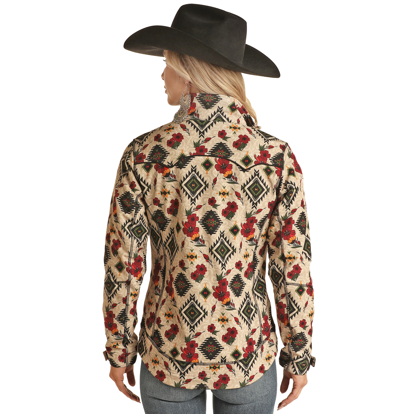 Powder River® Ladies Aztec & Floral Softshell Jacket PRWO92RZY1-12