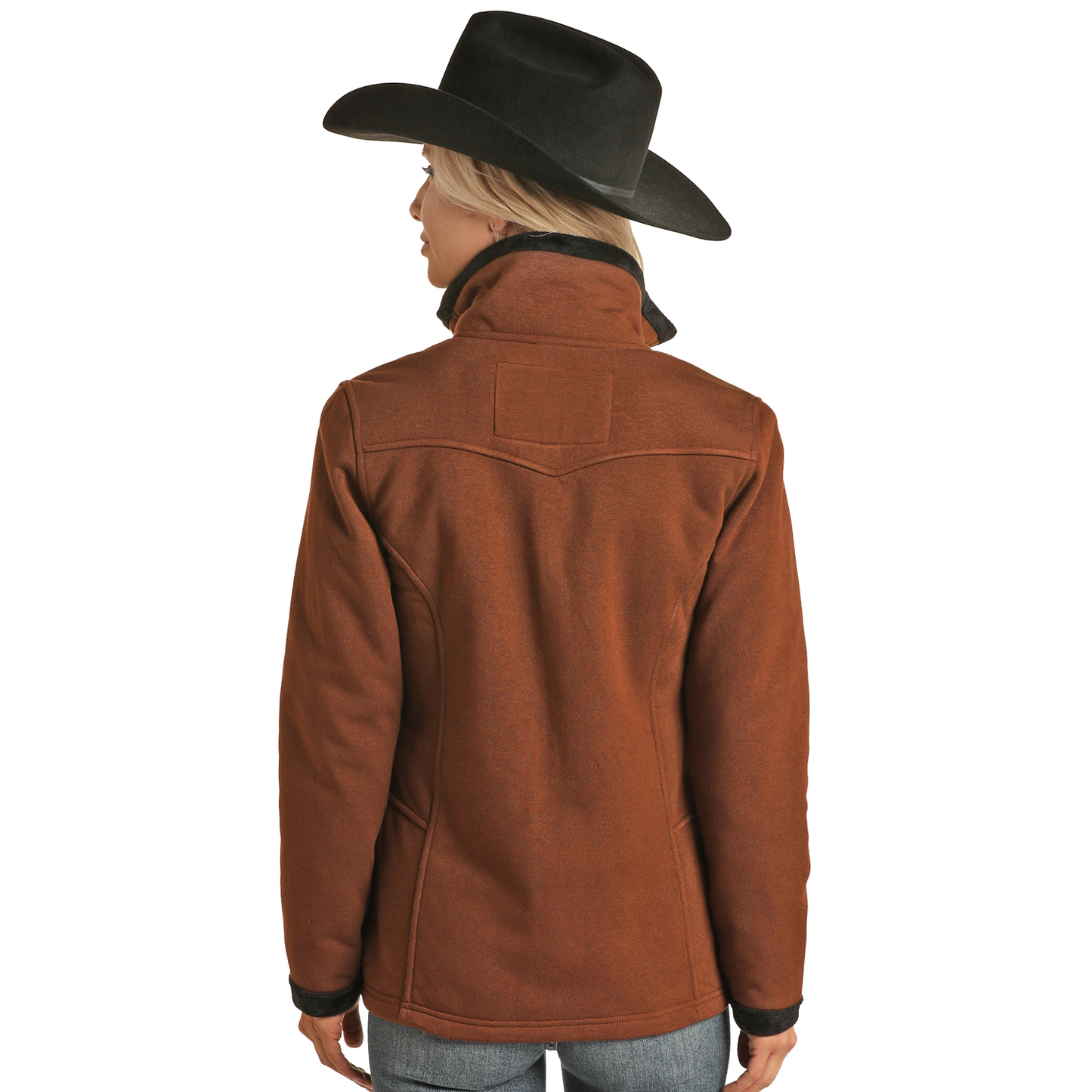 Panhandle® Ladies Heather Knit Rust Zip Up Jacket PRWO92RZYD-90