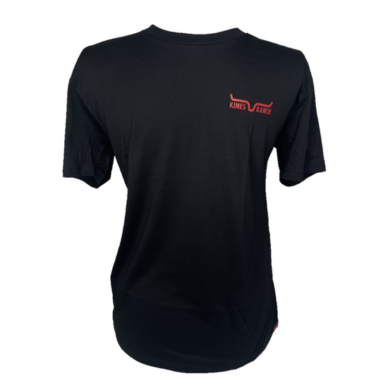 Kimes Ranch® Men's Logo Ranch Solid Black Graphic T-Shirt RAN-BLK