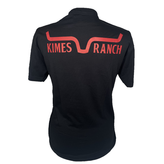 Kimes Ranch® Men's Logo Ranch Solid Black Graphic T-Shirt RAN-BLK
