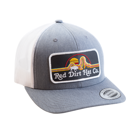 Red Dirt Hat Co.® Men's Neon Buffalo Heather Grey Snapback RDHC-214