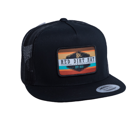 Red Dirt Hat Co.® Army Sunset Black Snapback Hat RDHC164