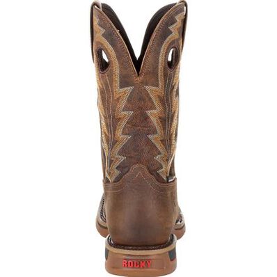 Rocky Men's Long Range 11" Waterproof Brown Western Boots RKW0278