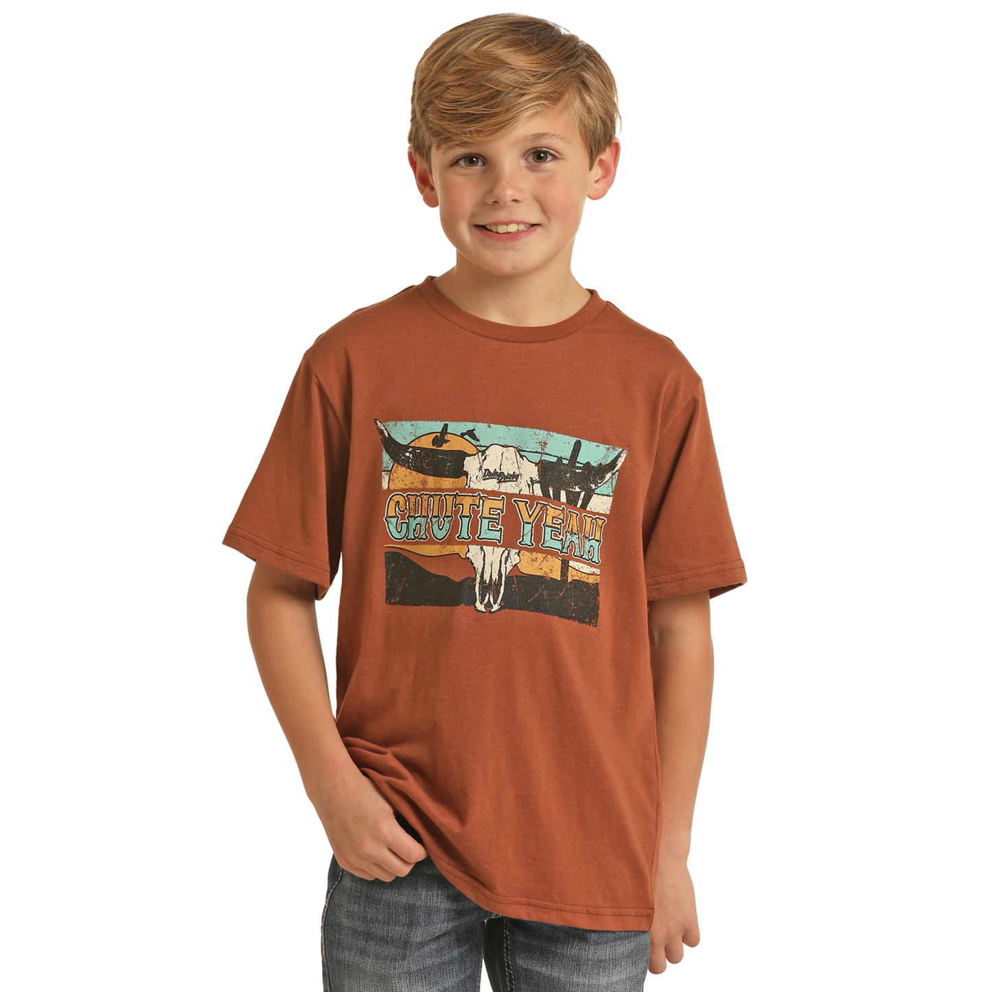 Rock & Roll® Youth Boy's "Chute Yeah" Graphic T-Shirt RRBT21R06A-90