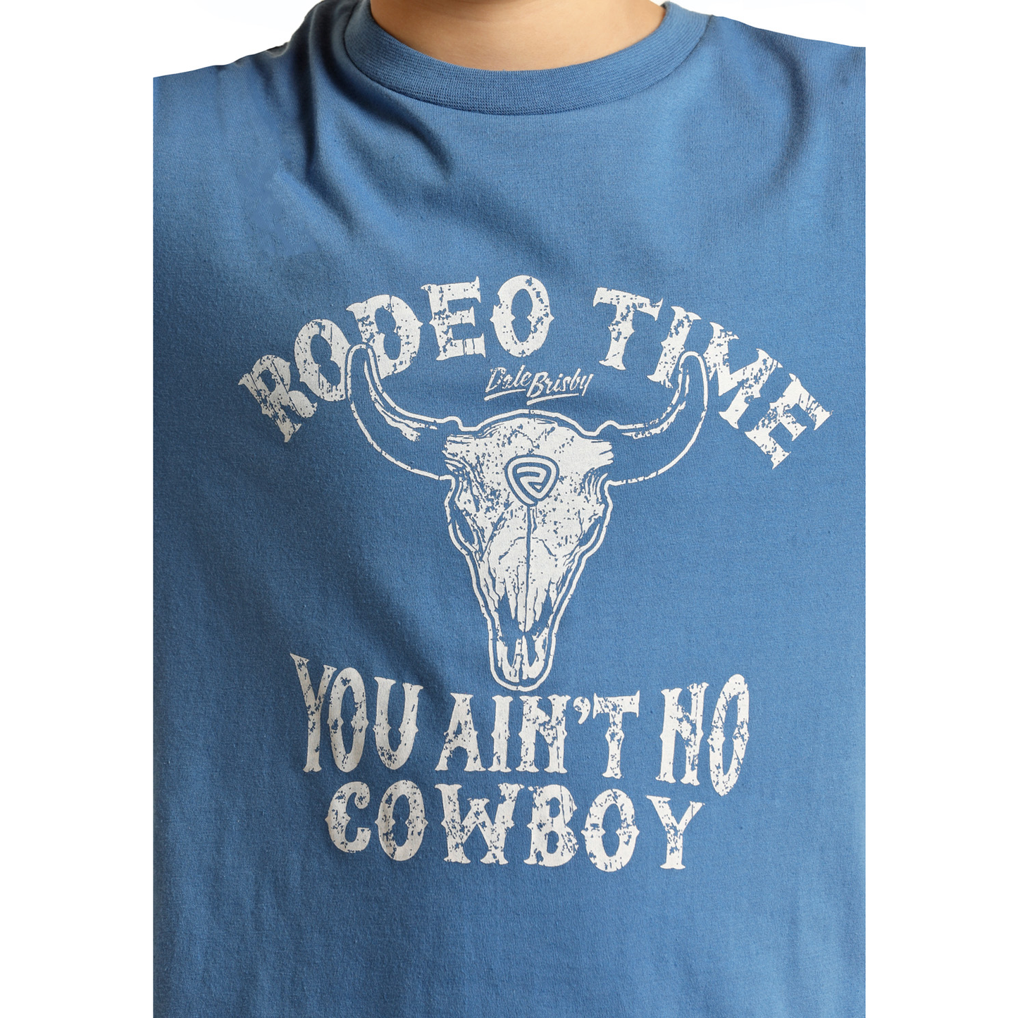 Rock & Roll Cowboy® Dale Brisby Graphic Blue T-Shirt RRBT21RZM8-45