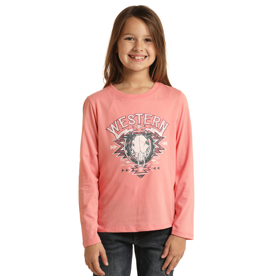 Rock & Roll® Youth Girl's Basic Light Pink Graphic T-shirt RRGT22R06Z-68