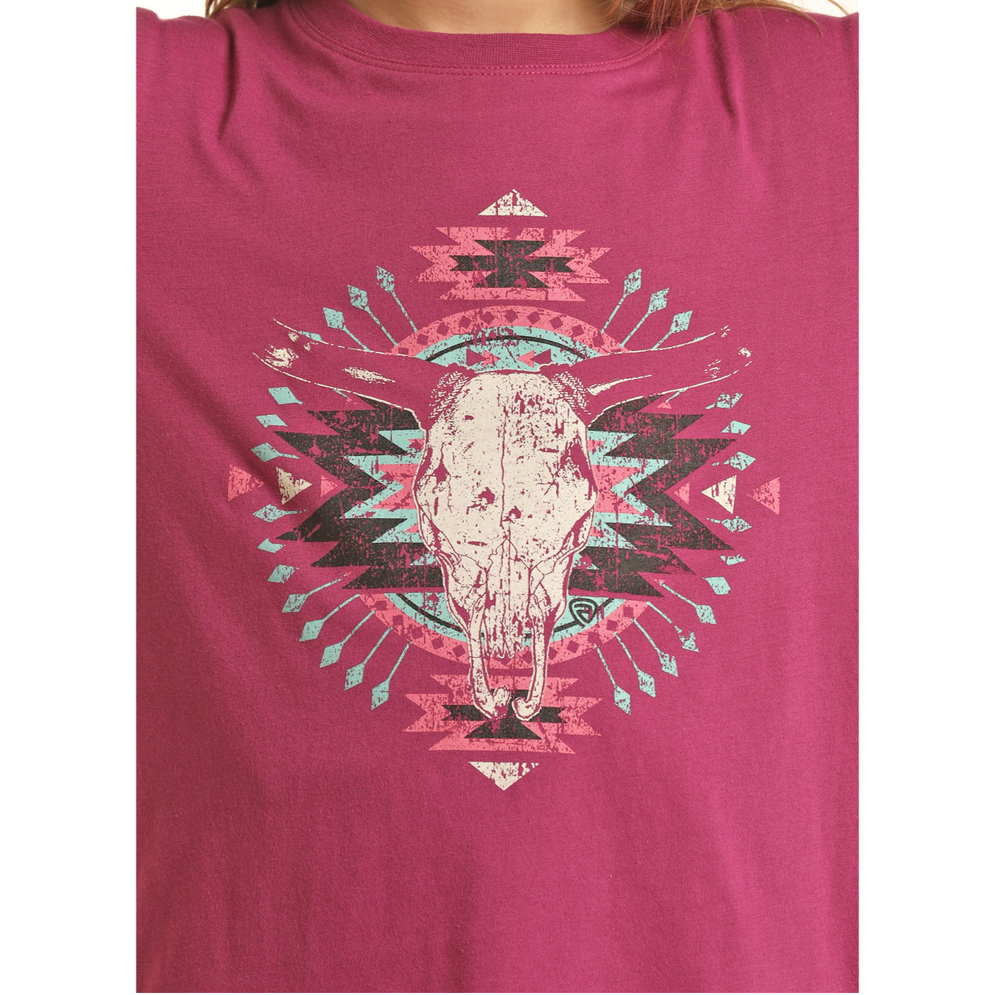 Rock & Roll® Youth Girl's Purple Long Sleeve Graphic Tee RRGT22R073-51