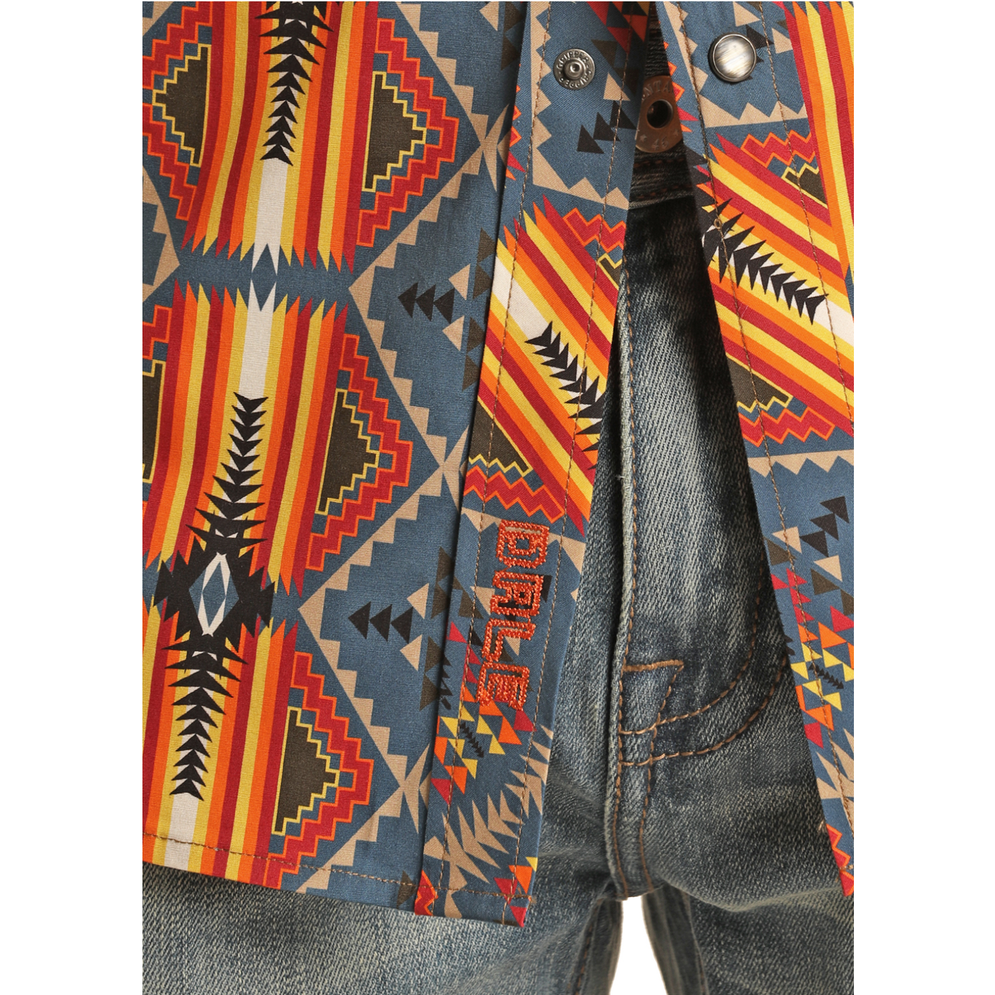 Rock & Roll Cowboy® Men's Dale Brisby Aztec Tan Snap Shirt RRMSOSR096