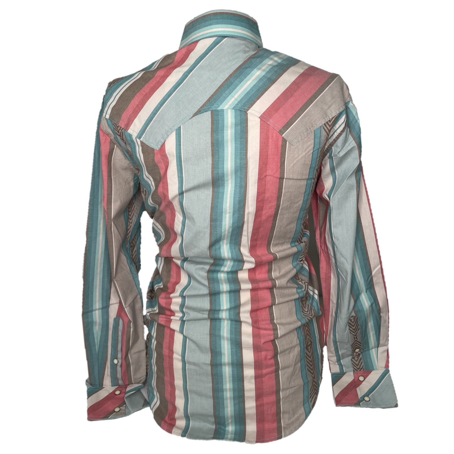 Rock & Roll Denim® Men's Serape Stripe Jade Button Down Shirt RRMSOSR0Q6