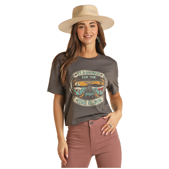Panhandle® Unisex "IT'S RODEO TIME" Dale Brisby Grey Tee RRUT21R06B-02