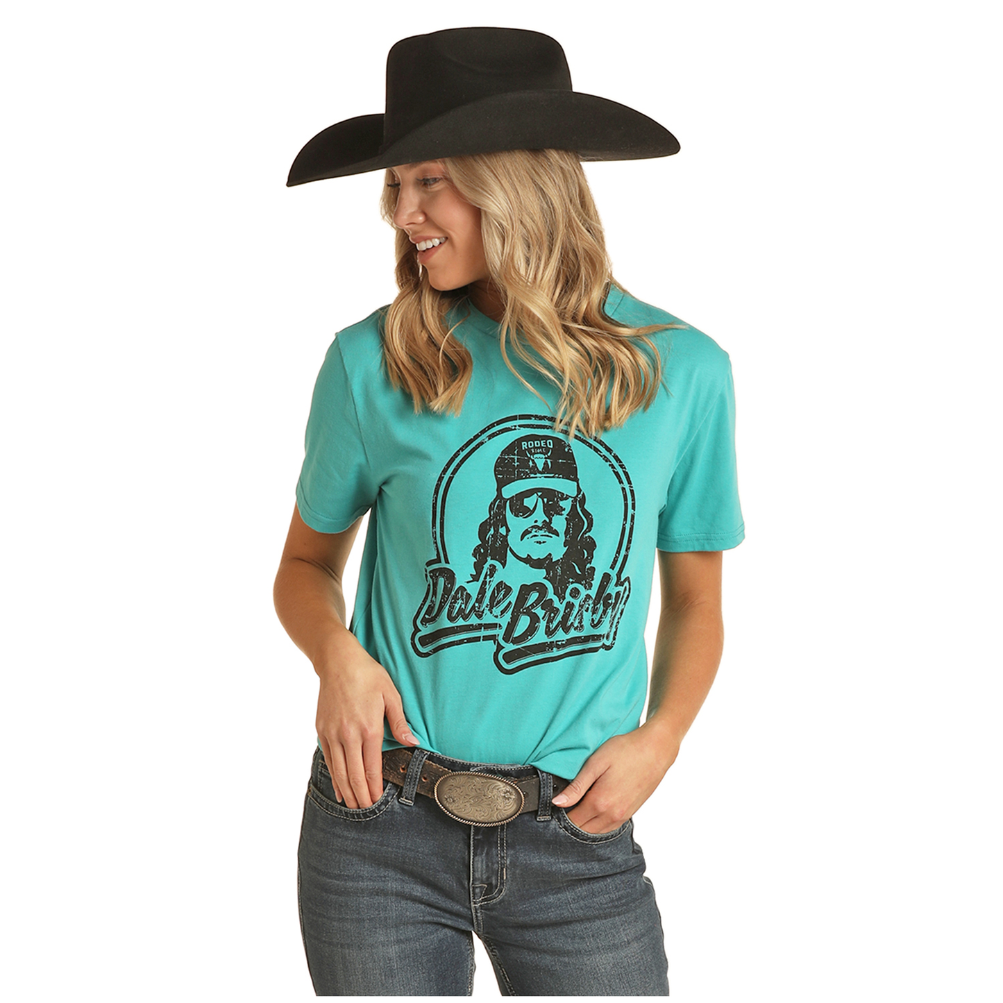 Rock & Roll Cowboy® Men's Turquoise Dale Brisby Graphic Tee RRUT21R0J3