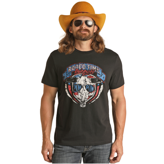 Load image into Gallery viewer, Rock &amp;amp; Roll Denim® Unisex Dale Brisby Rodeo Time Graphic T-Shirt RRUT21R12R
