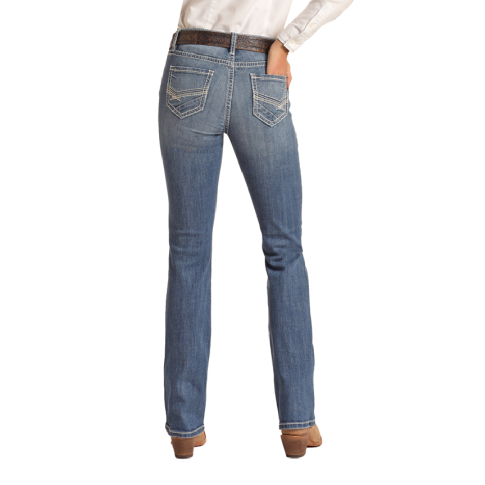Load image into Gallery viewer, Rock &amp;amp; Roll Denim® Ladies Raised Denim Riding Jeans RRWD4RR106-202
