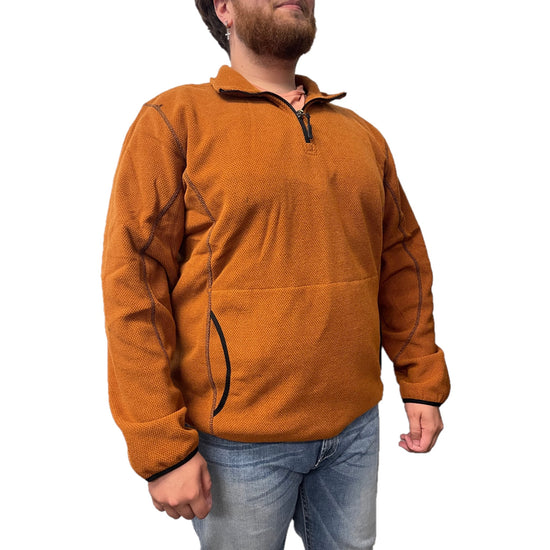 Powder River Outfitters® Men's Quarter Zip Rust Pullover 91-1046-90
