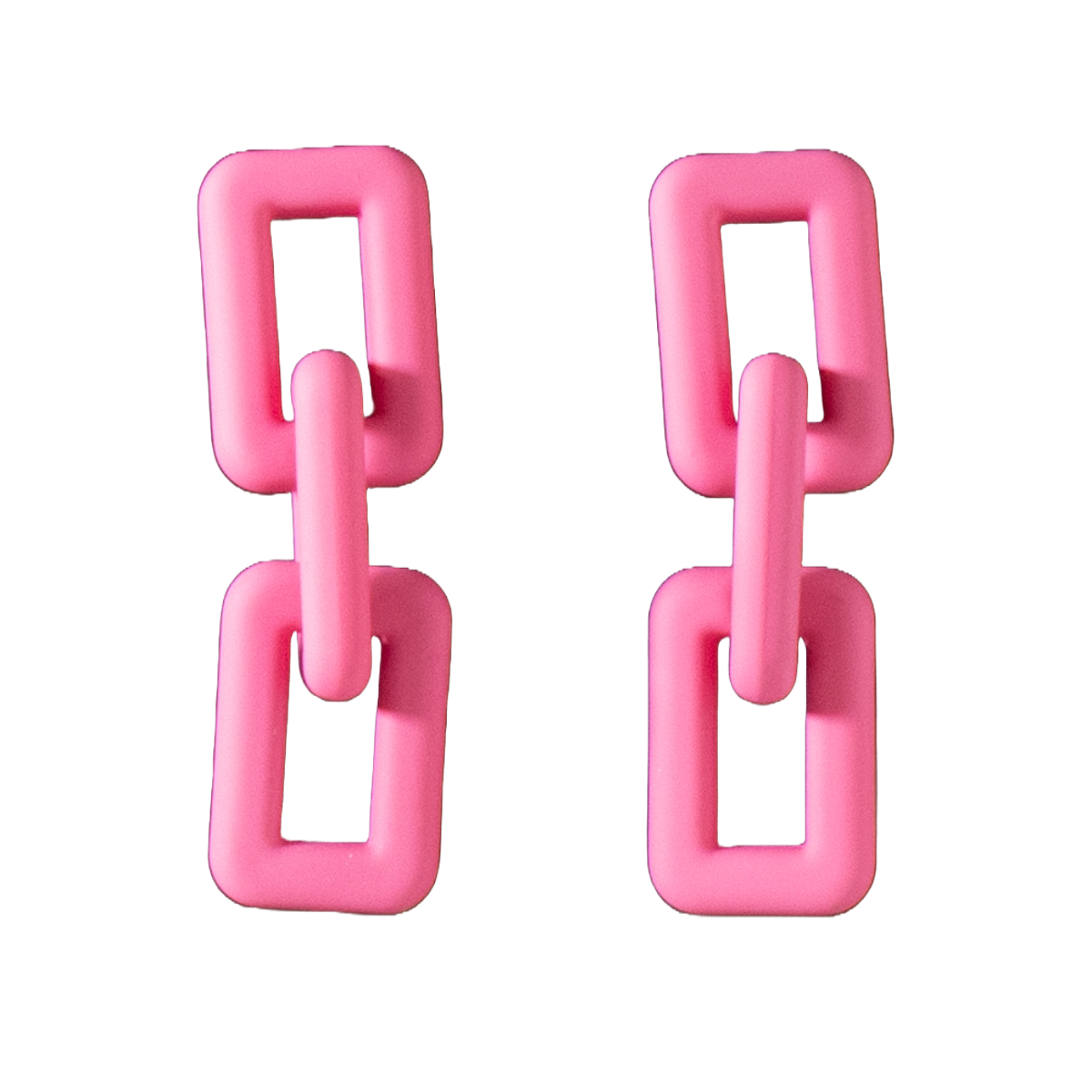 Blazin Roxx Ladies Chain Post Pink Earrings 3053830
