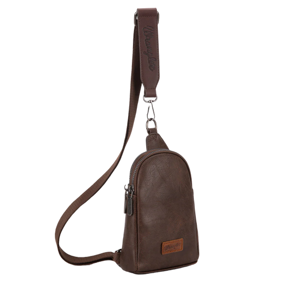 Wrangler Ladies Coffee Brown Sling Crossbody Bag WG87-210CF