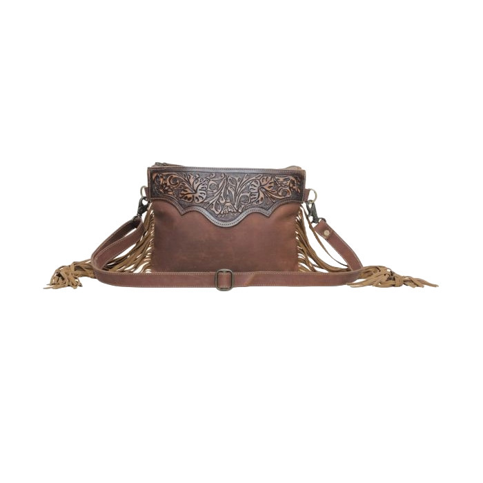 Myra Bag Mocha Dash Hand-Tooled Leather Bag S-5749