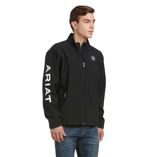 Ariat® Men's New Team Black Full-Zip Softshell Jacket 10019279