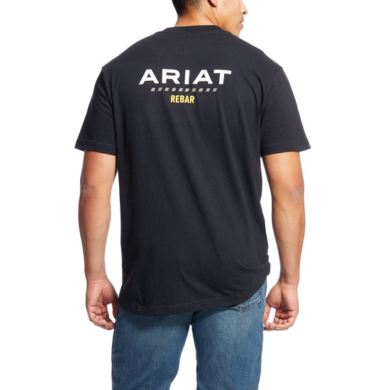Ariat Men's Rebar Cotton Strong Logo Black T-shirt 10025405
