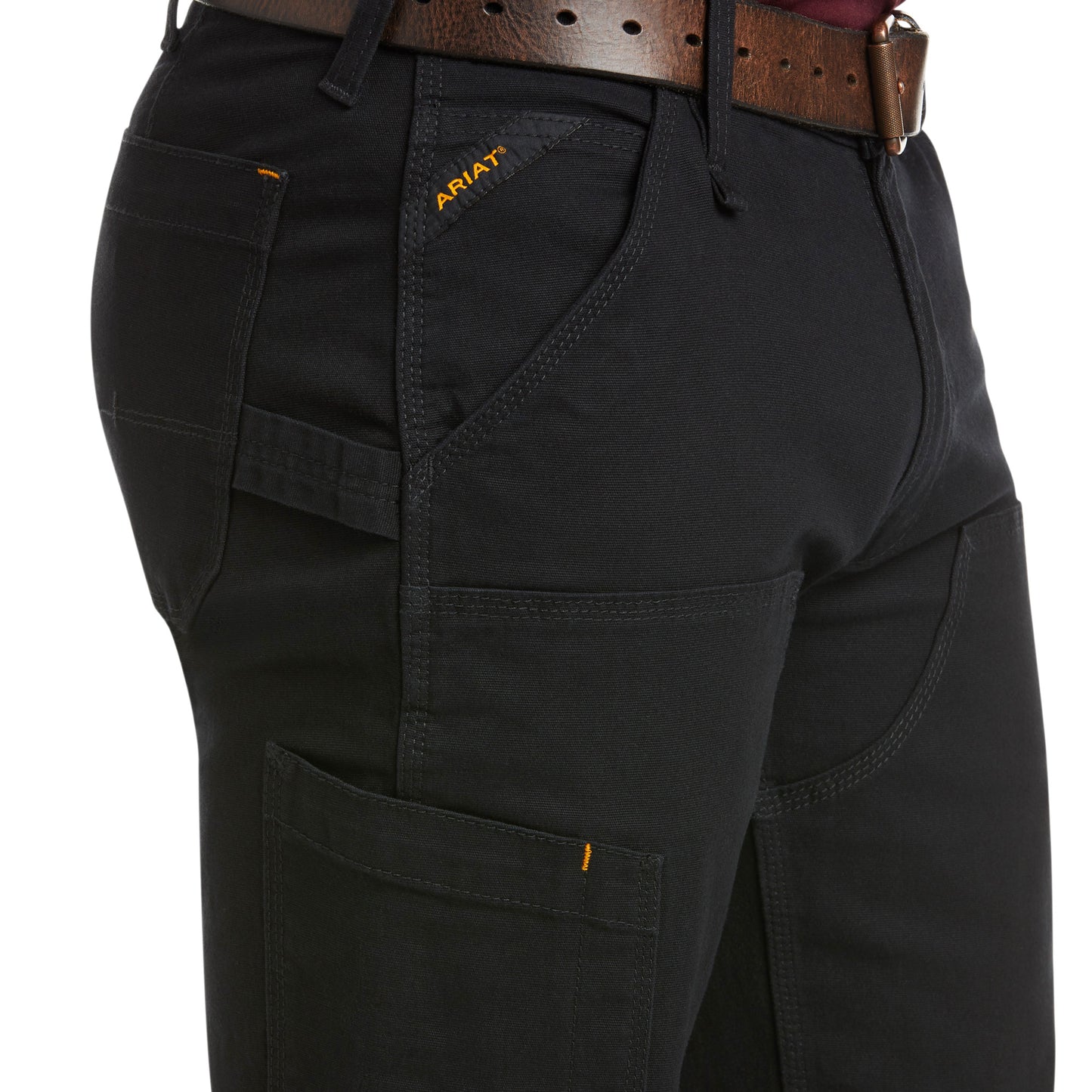 Ariat Men's Rebar M4 DuraStretch Black Stackable Straight Leg Pants 10030231