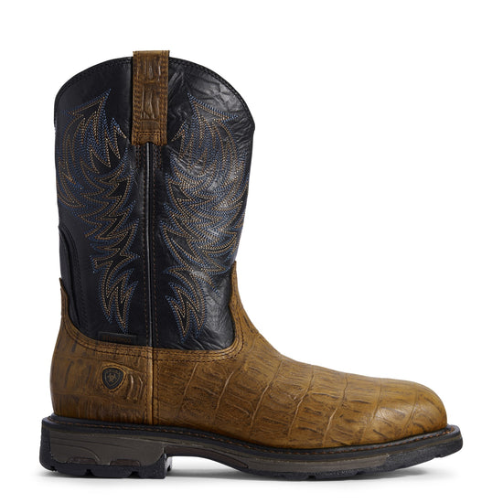 Ariat Men's WorkHog Composite Toe Distressed Brown Work Boots 10032454