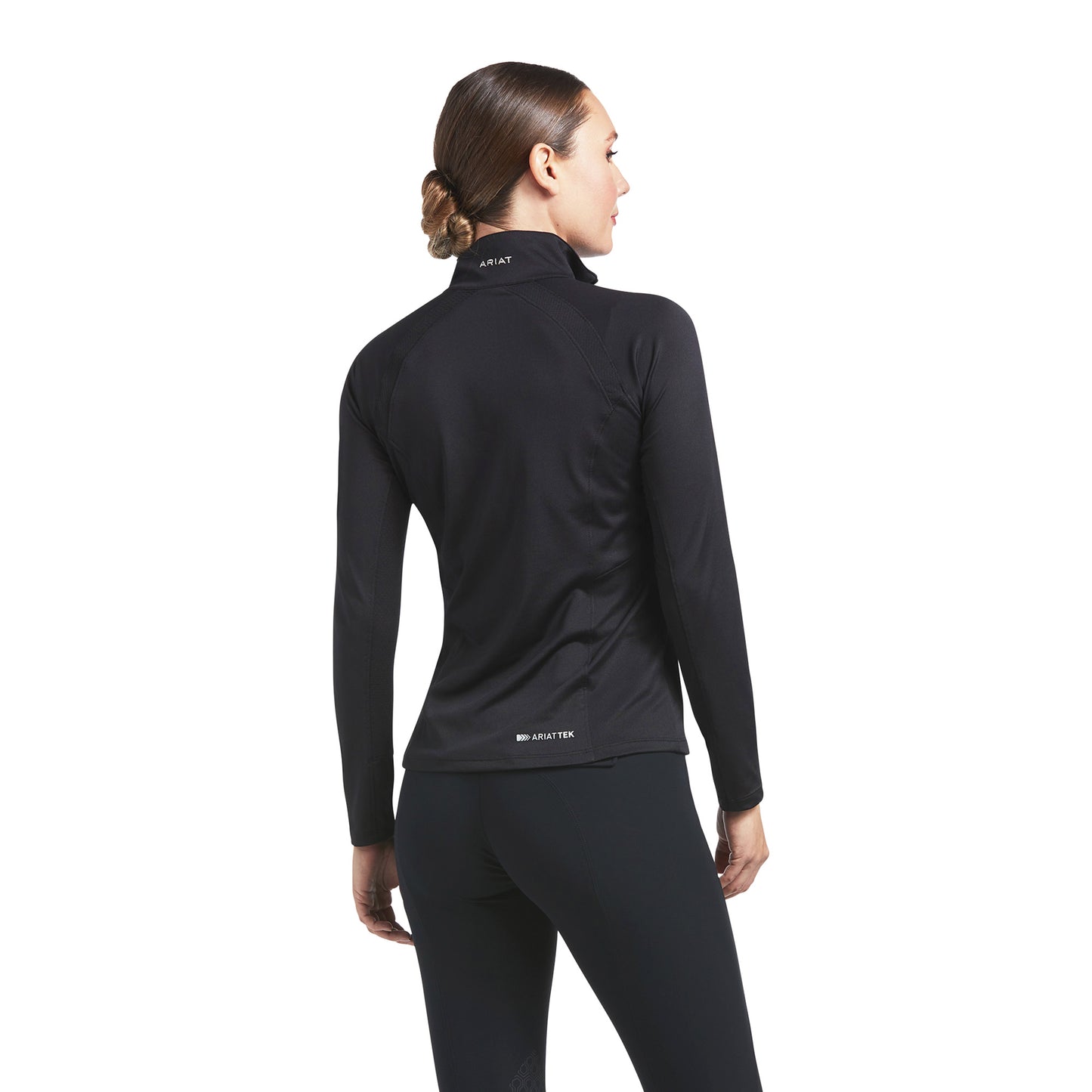 Load image into Gallery viewer, Ariat® Ladies Sunstopper 2.0 Black 1/4-Zip Pullover Baselayer 10030429
