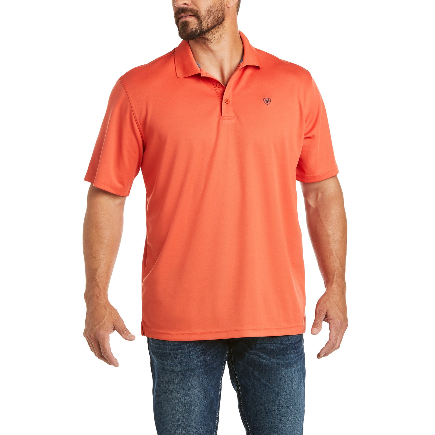 Ariat Men's Tek Polo Spice Isle Short Sleeve Shirt 10034947