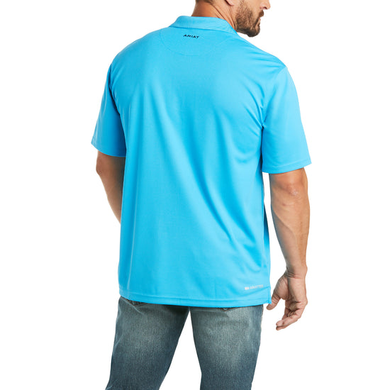 Ariat Men's Tek Polo Hawaiian Ocean Short Sleeve Shirt 10034955