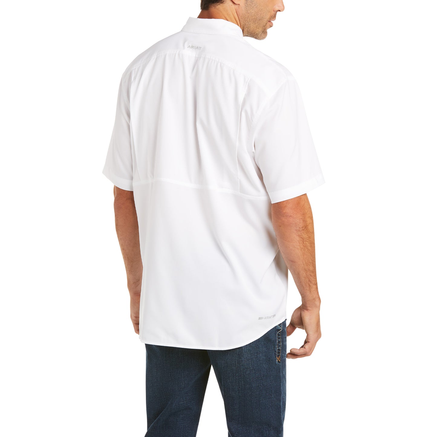 Load image into Gallery viewer, Ariat® Men&amp;#39;s VentTEK™ White Short Sleeve Button Up Shirt 10034962
