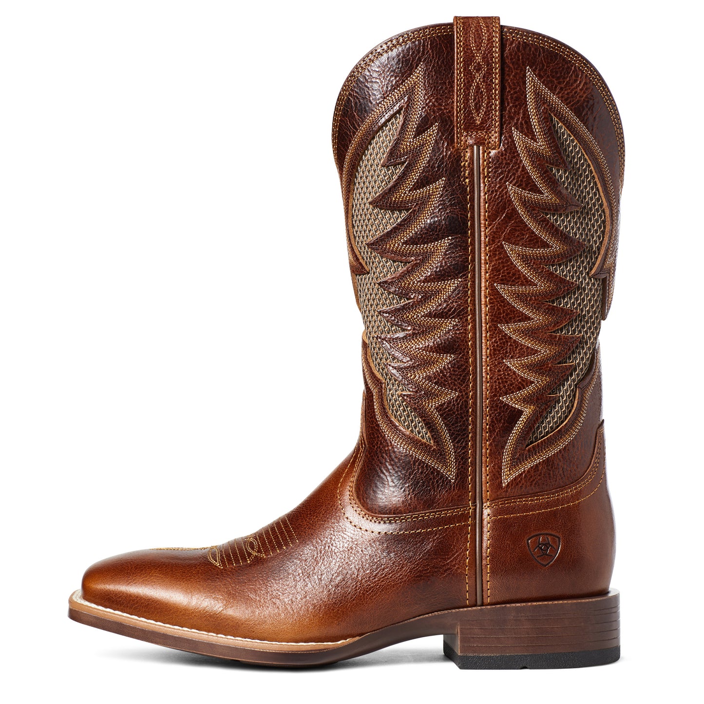 Ariat® Men's VentTek™ Ultra Gingersnap Brown Square Toe Boots 10035938