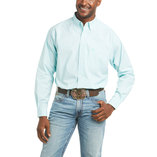 Ariat Men's Dayne Mini Stripe Pro Series Long Sleeves Shirt 10036238