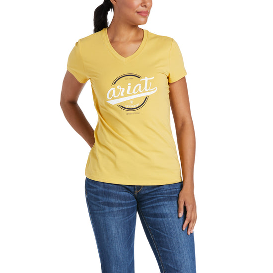 Ariat Ladies Authentic Logo Local Honey Short Sleeve T-Shirt 10035469