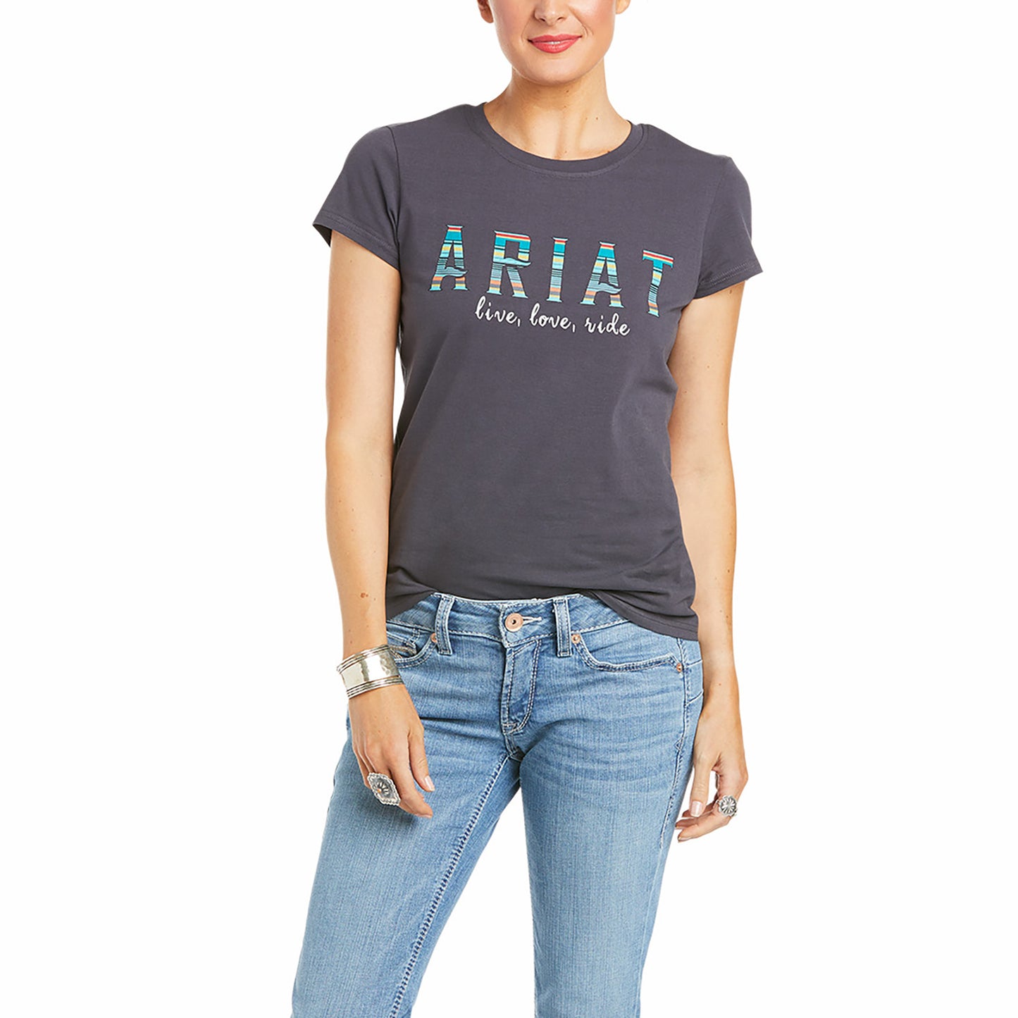Ariat Ladies R.E.A.L Oasis Periscope Short Sleeve T-Shirt 10035033