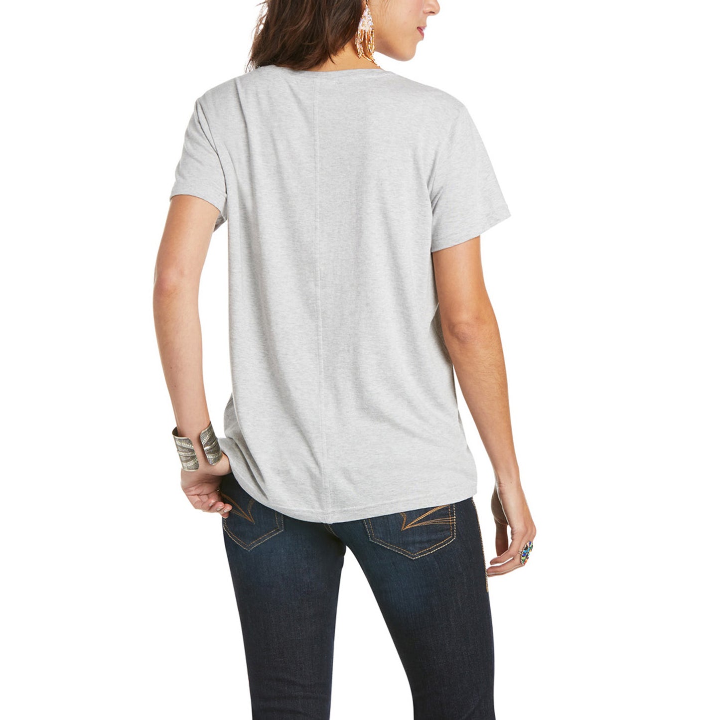 Ariat Ladies Element Heather Grey Short Sleeve T-Shirt 10035201