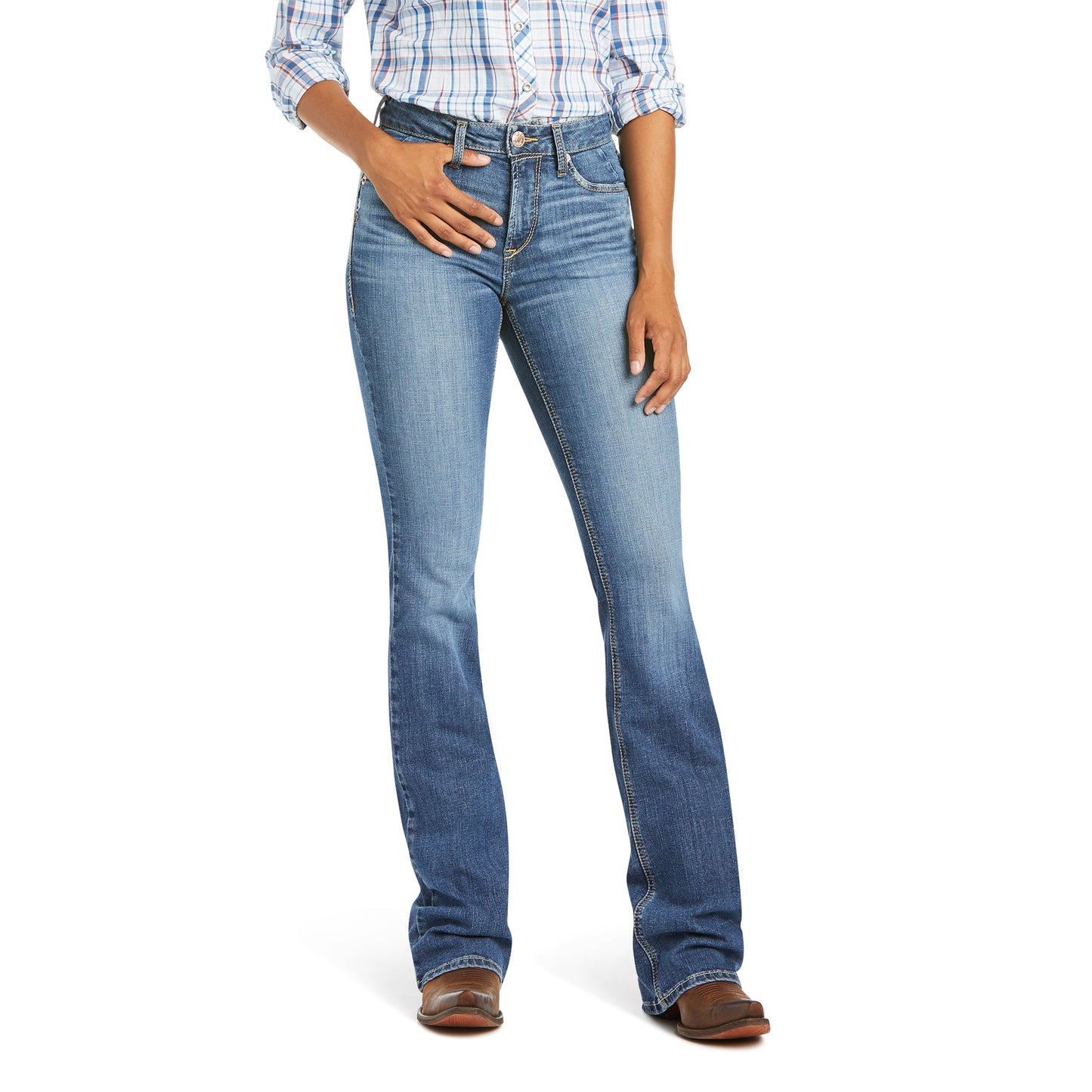 Ariat Ladies REAL Rebecca High Rise Boot Cut Jeans 10036098
