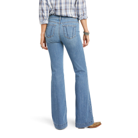 Ariat Ladies Rylee Slim Trouser Wide Leg Jeans 10036100