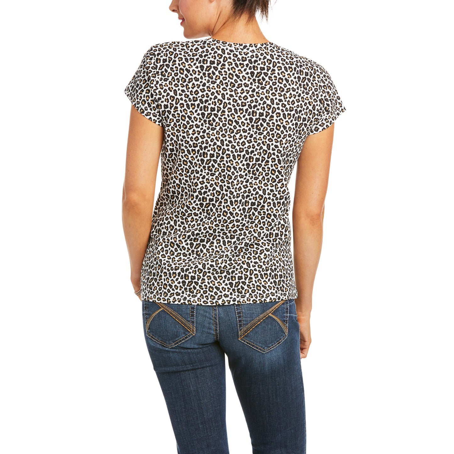 Ariat Ladies Real Wild Logo Leopard T-Shirt 10036195