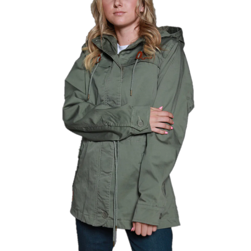 Kimes Ranch® Ladies Longrider 2 Anorak Dark Sage Jacket S22-120104