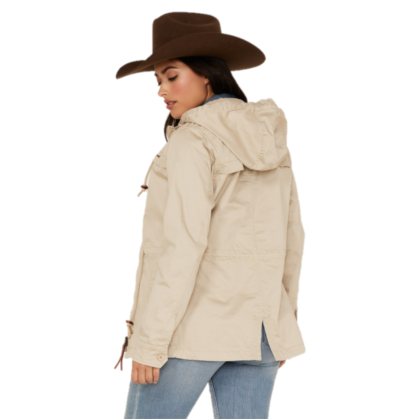 Kimes Ranch® Ladies Longrider 2 Anorak Sand White Jacket S22-120119